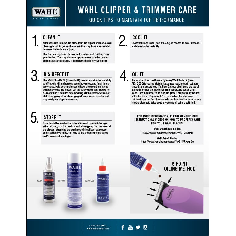 5 Steps to Clipper & Trimmer Care